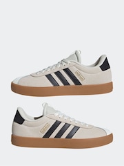 adidas White Off VL Court 3.0 Trainers - Image 5 of 9