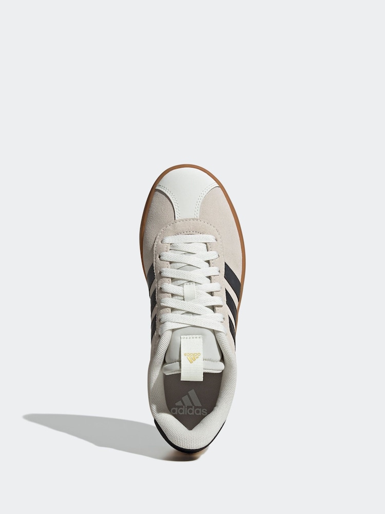 adidas White Off VL Court 3.0 Trainers - Image 6 of 9