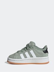 adidas Originals Dark Green Campus 00s Elastic Lace Trainers - Image 2 of 10