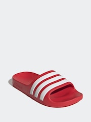 Rojo - Chanclas juveniles Adilette de Adidas - Imagen 3 de 9