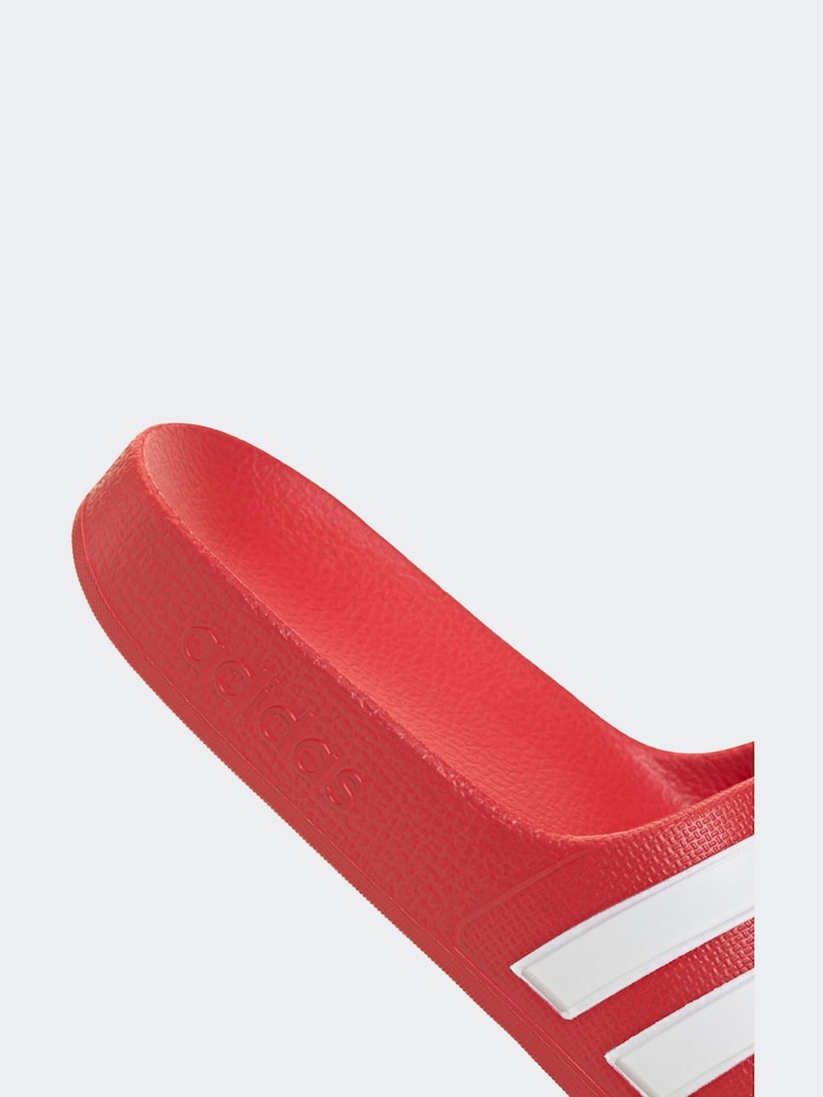 Rojo - Chanclas juveniles Adilette de Adidas - Imagen 9 de 9