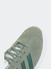 adidas Originals Dark Green Junior Gazelle Trainers - Image 8 of 9