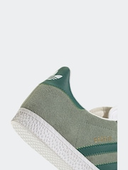 adidas Originals Dark Green Junior Gazelle Trainers - Image 9 of 9