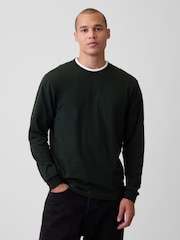 Tamsiai žalia - Gap Long Sleeve T-Shirt - 1 paveikslėlis iš 4