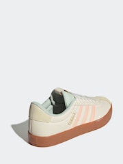 adidas White/Grey VL Court 3.0 Trainers - Image 5 of 10