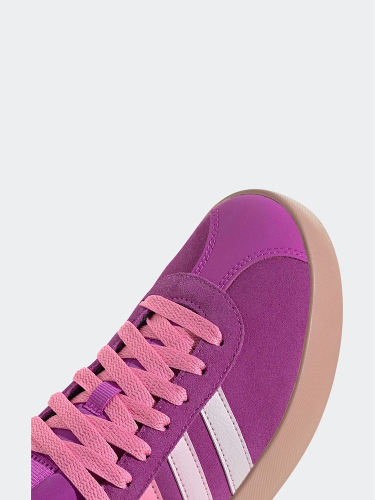 adidas Pink Dark VL Court 3.0 Trainers - Image 5 of 5