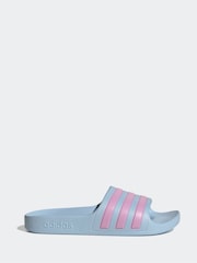 Azul cielo - Chanclas juveniles Adilette de Adidas - Imagen 1 de 9