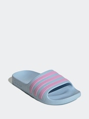Azul cielo - Chanclas juveniles Adilette de Adidas - Imagen 3 de 9