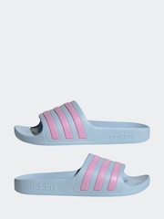 Azul cielo - Chanclas juveniles Adilette de Adidas - Imagen 5 de 9