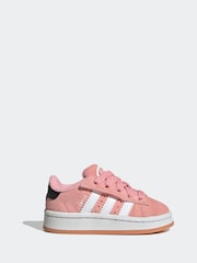 adidas Originals Light Pink Campus 00s Elastic Lace Trainers - Image 1 of 10