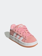 adidas Originals Light Pink Campus 00s Elastic Lace Trainers - Image 3 of 10