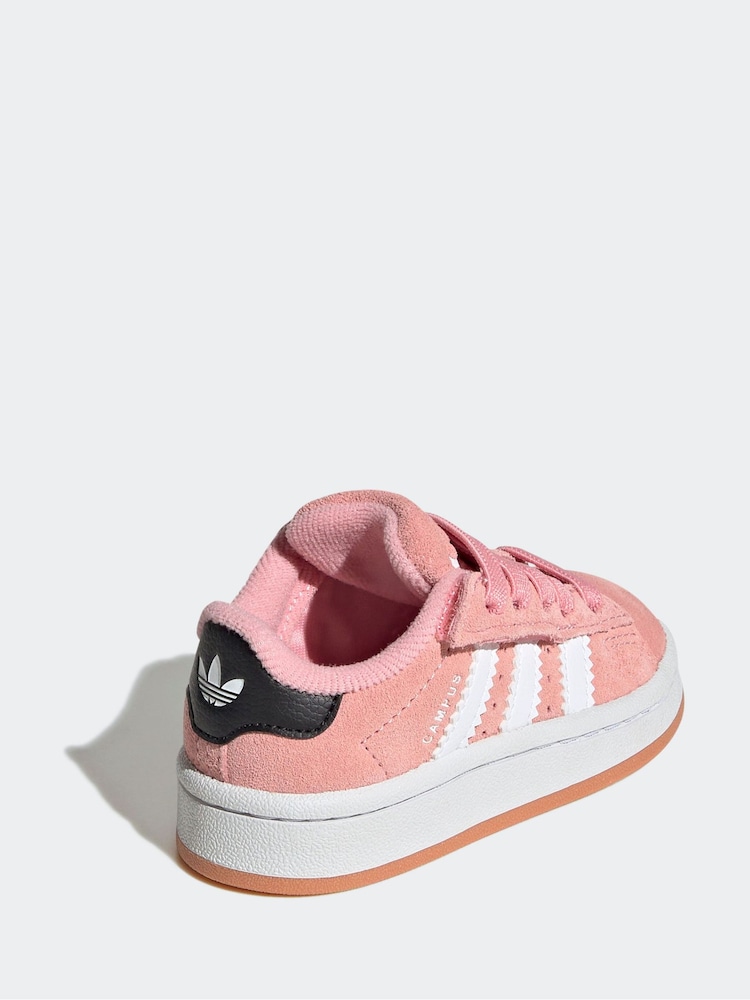 adidas Originals Light Pink Campus 00s Elastic Lace Trainers - Image 4 of 10