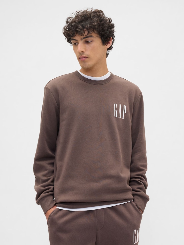 Gap Brown Logo Sweatshirt - Image 1 of 4 Gap Brown Logo Sweatshirt - Image 1 of 4