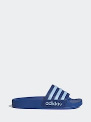 adidas Blue Kids Adilette Youth Sliders - Image 1 of 9