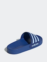 adidas Blue Kids Adilette Youth Sliders - Image 4 of 9