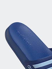 adidas Blue Kids Adilette Youth Sliders - Image 9 of 9
