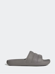 adidas Grey Adilette Flow Slides - Image 1 of 4