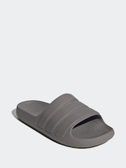 adidas Grey Adilette Flow Slides - Image 3 of 4