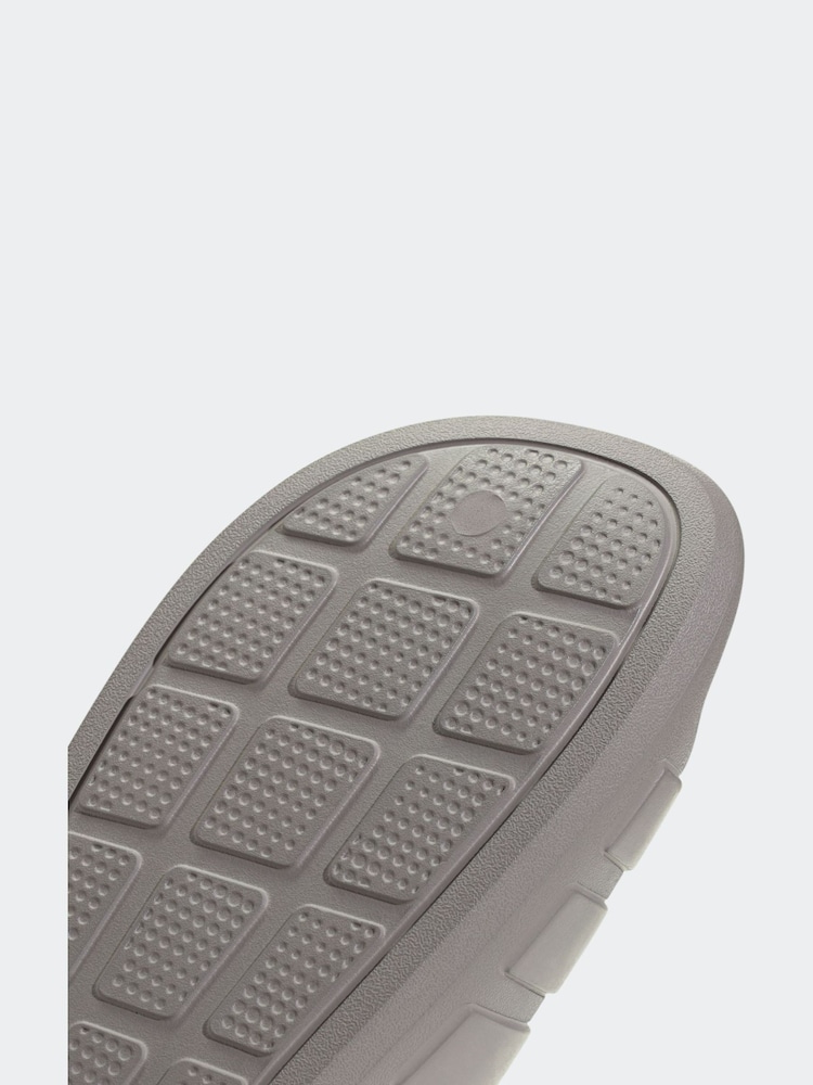 adidas Grey Adilette Flow Slides - Image 4 of 4