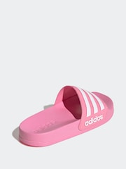 adidas Pink Kids Adilette Youth Sliders - Image 4 of 9
