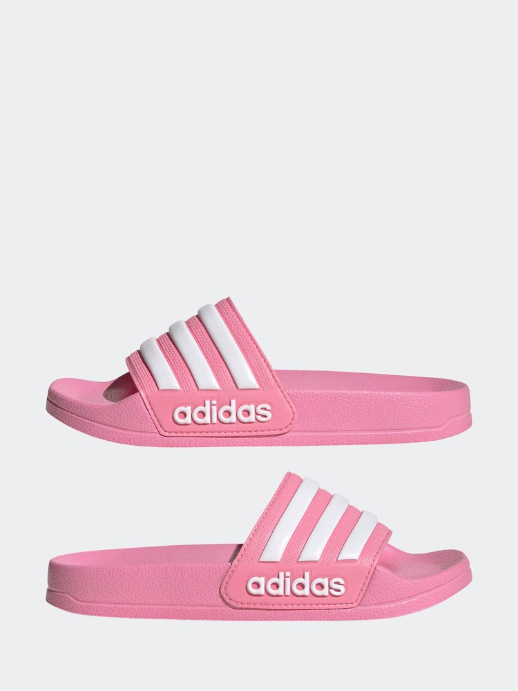 Buy adidas Pink Adilette Shower Kids Slides from Next USA