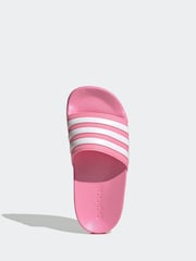adidas Pink Kids Adilette Youth Sliders - Image 6 of 9