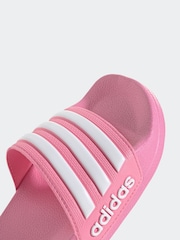 adidas Pink Kids Adilette Youth Sliders - Image 8 of 9