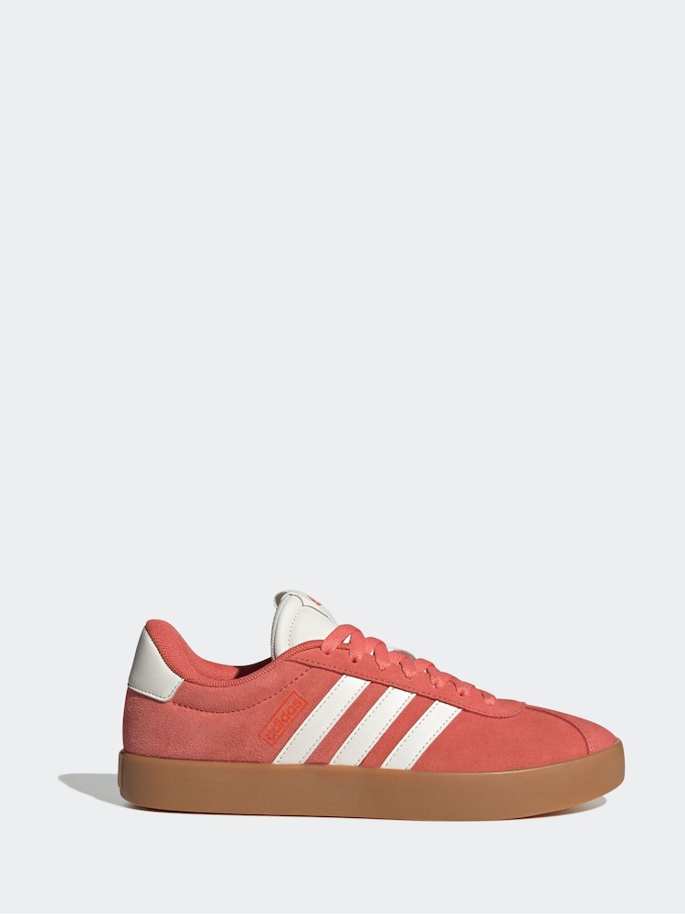 adidas Red Dark VL Court 3.0 Trainers - Image 1 of 16