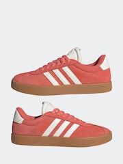 adidas Red Dark VL Court 3.0 Trainers - Image 10 of 16