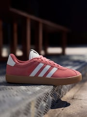 adidas Red Dark VL Court 3.0 Trainers - Image 2 of 16