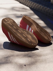 adidas Red Dark VL Court 3.0 Trainers - Image 3 of 16