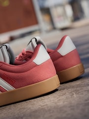 adidas Red Dark VL Court 3.0 Trainers - Image 8 of 16