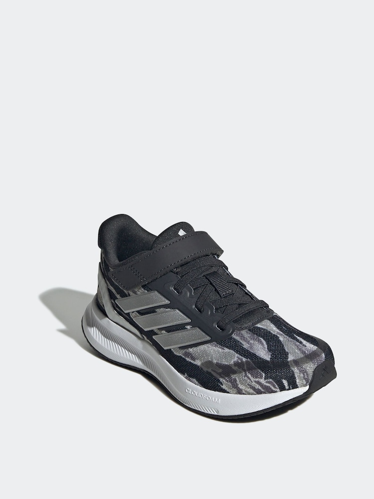 adidas Silver / Grey Runfalcon 5 Trainers - Image 3 of 9