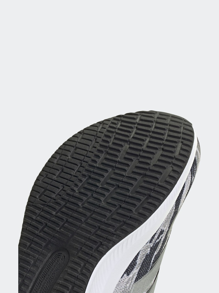 adidas Silver / Grey Runfalcon 5 Trainers - Image 9 of 9