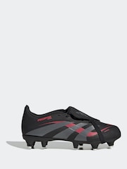 adidas Black Kids Predator League Fold Over Tongue Soft Ground Boots - Image 1 of 9