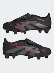 adidas Black Kids Predator League Fold Over Tongue Soft Ground Boots - Image 5 of 9