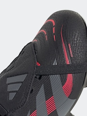 adidas Black Kids Predator League Fold Over Tongue Soft Ground Boots - Image 9 of 9