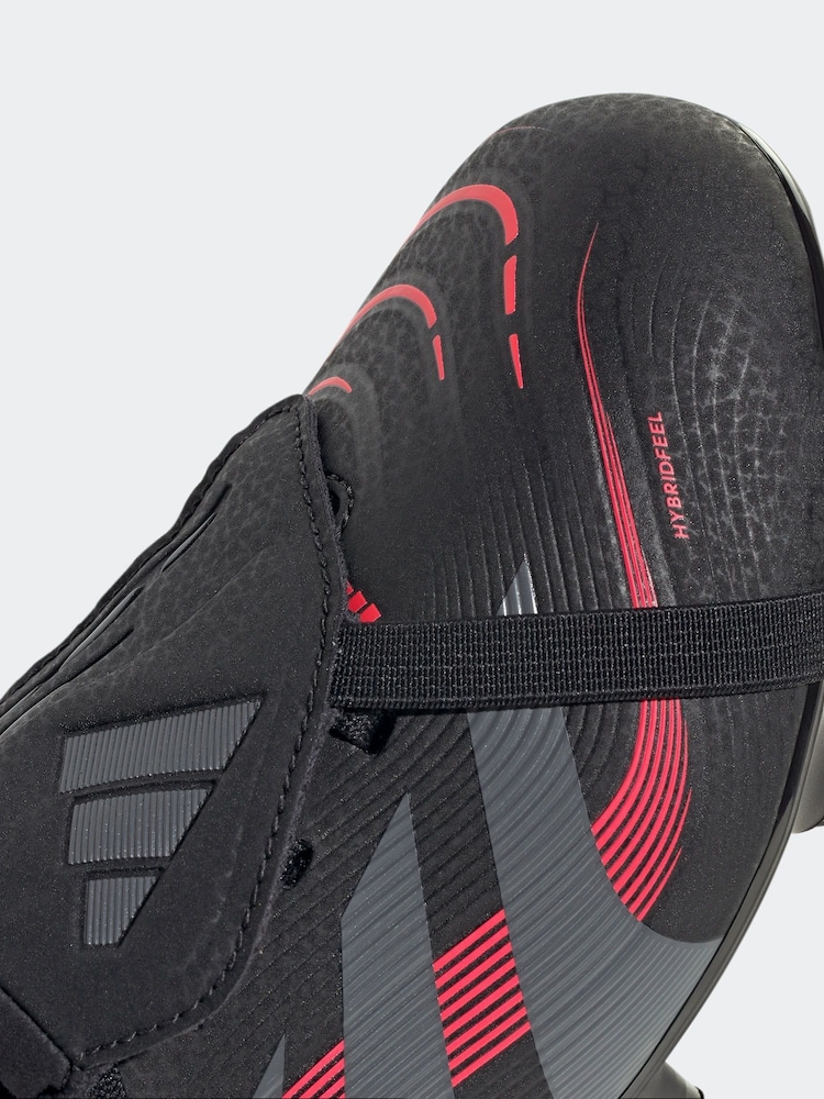 adidas Black Kids Predator League Fold Over Tongue Soft Ground Boots - Image 9 of 9
