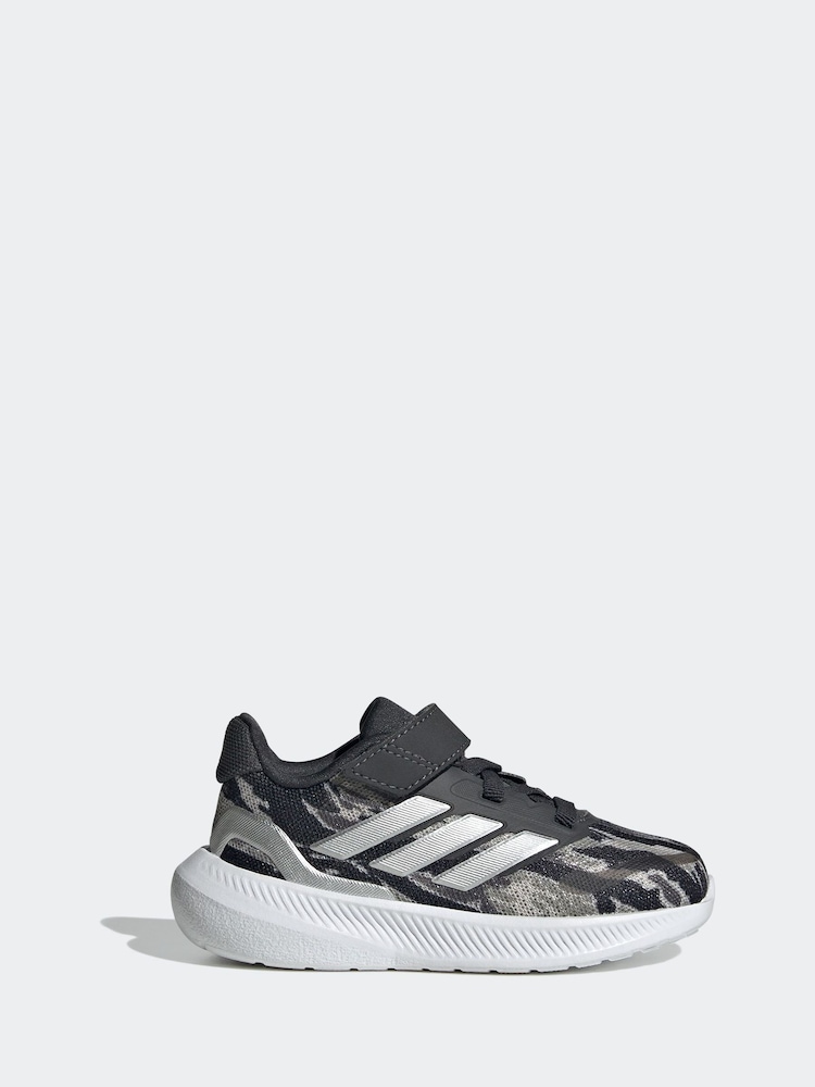 adidas Silver / Grey Runfalcon Runfalcon 5 Infant Trainers - Image 1 of 9