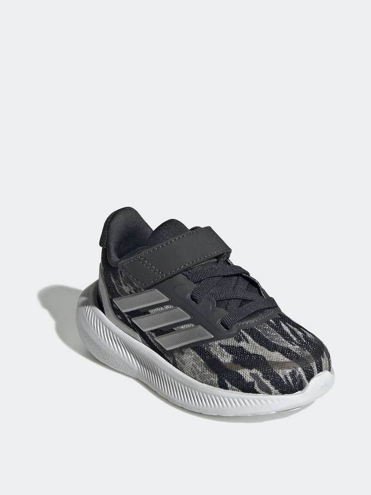 adidas Silver / Grey Runfalcon Runfalcon 5 Infant Trainers - Image 3 of 9
