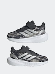 adidas Silver / Grey Runfalcon Runfalcon 5 Infant Trainers - Image 5 of 9