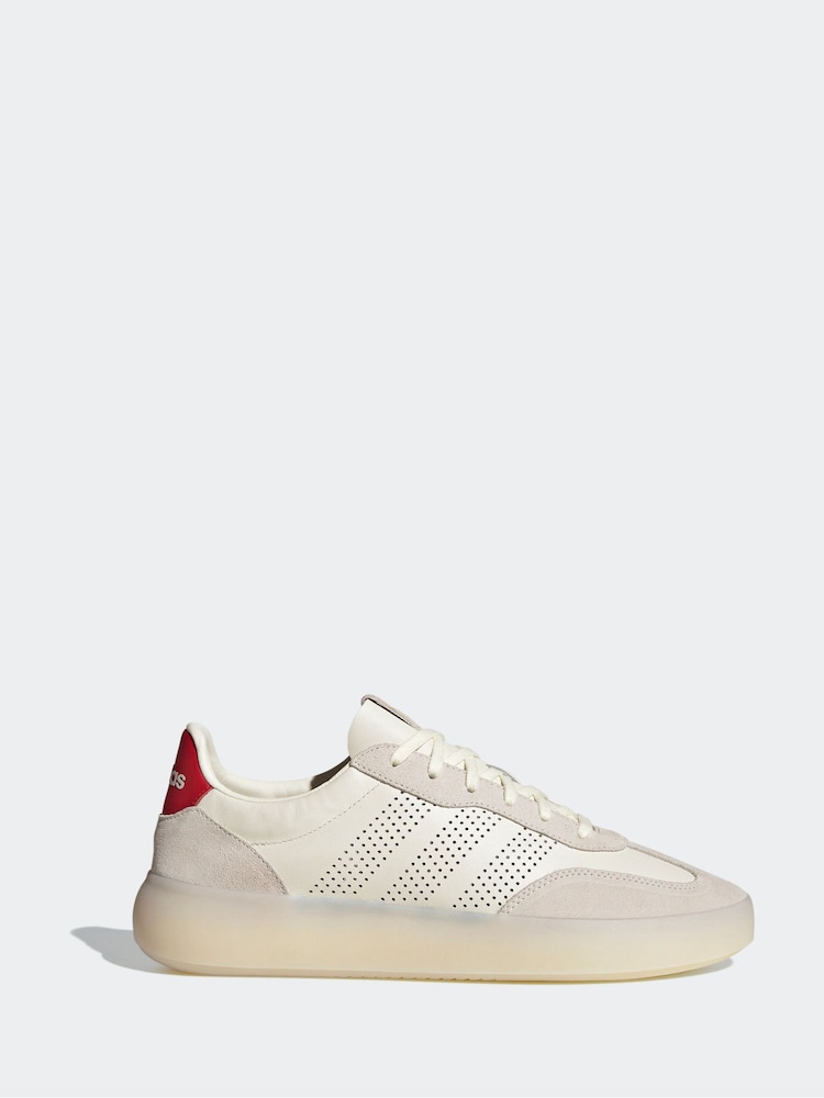 adidas White/Red Barreda Decode Trainers - Image 1 of 9