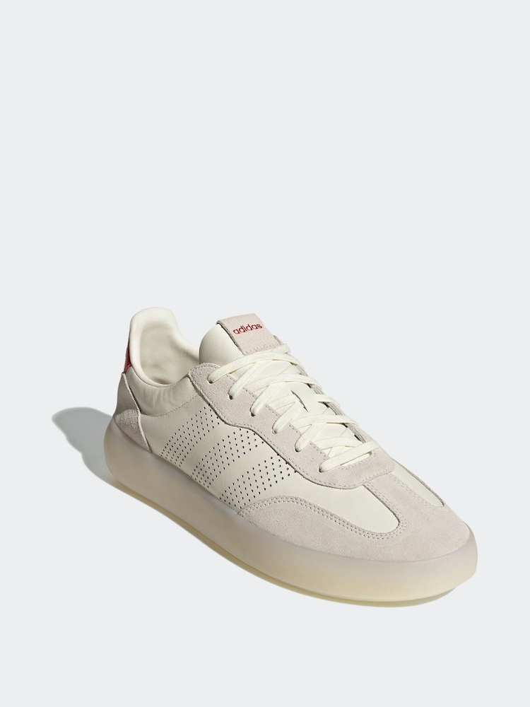 adidas White/Red Barreda Decode Trainers - Image 3 of 9