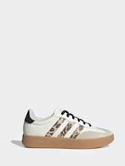 adidas White cream Barreda Animal Print Trainers - Image 1 of 9