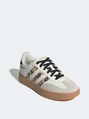adidas White cream Barreda Animal Print Trainers - Image 3 of 9