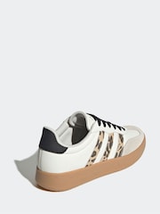 adidas White cream Barreda Animal Print Trainers - Image 4 of 9