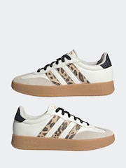 adidas White cream Barreda Animal Print Trainers - Image 5 of 9