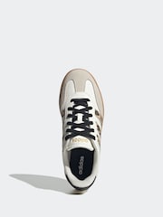 adidas White cream Barreda Animal Print Trainers - Image 6 of 9