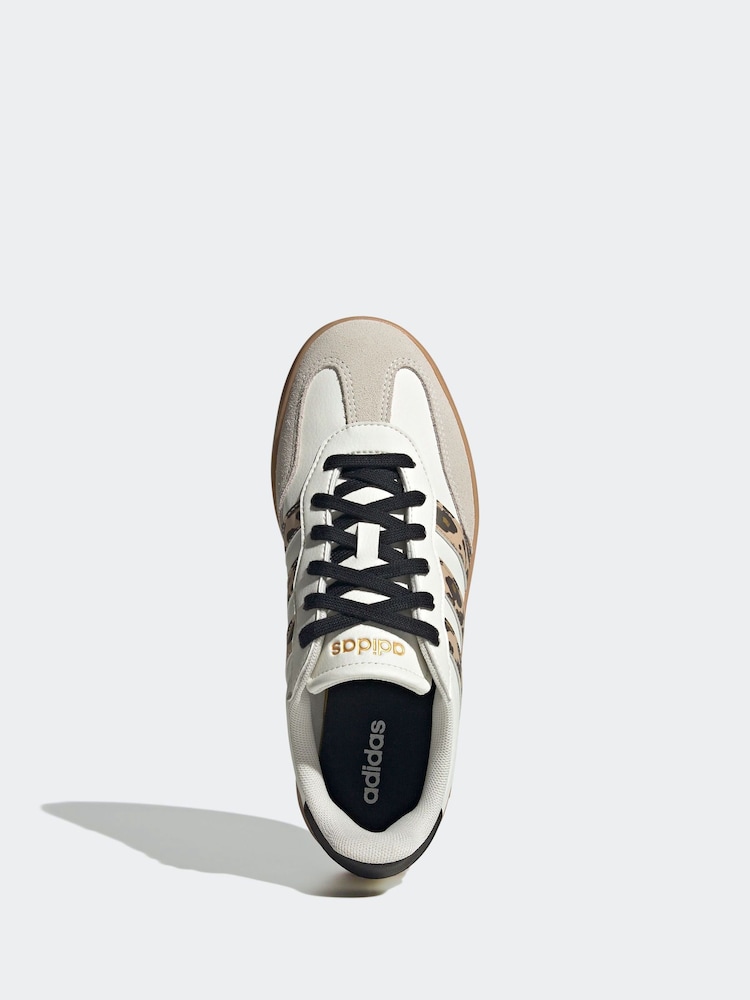 adidas White cream Barreda Trainers - Image 6 of 9