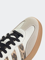 adidas White cream Barreda Animal Print Trainers - Image 8 of 9